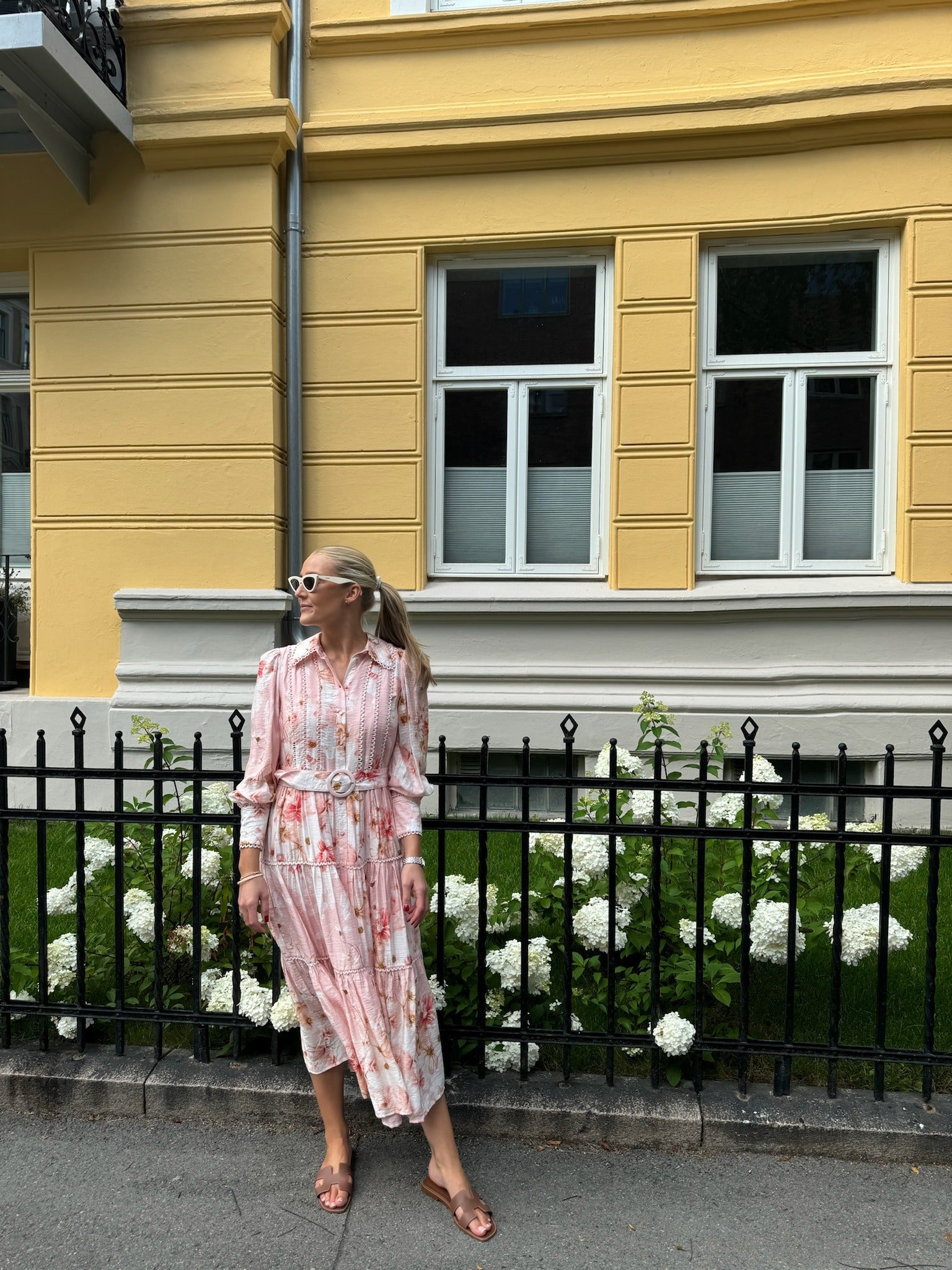 YASBILLA Long Dress - Chintz Rose